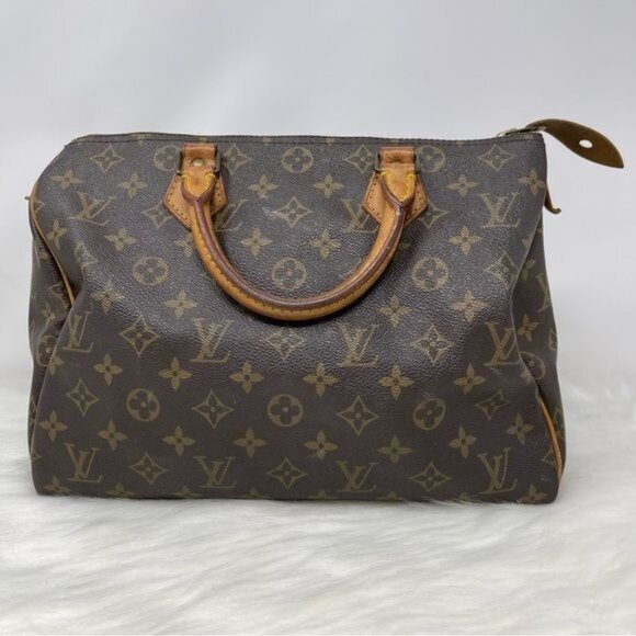 427 Pre Owned Authentic Louis Vuitton Monogram Speedy 30 Travel Handbag VI873 - Picture 1 of 10